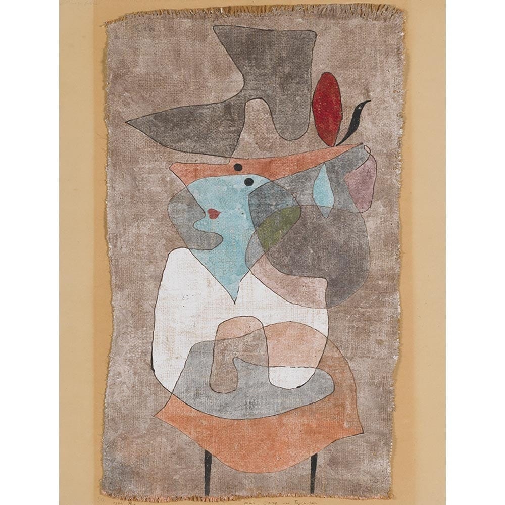 帽子、女性、小さなテーブル 【8号】 パウル・クレー 【 額縁が選べる 額入り 複製画 絵画 】