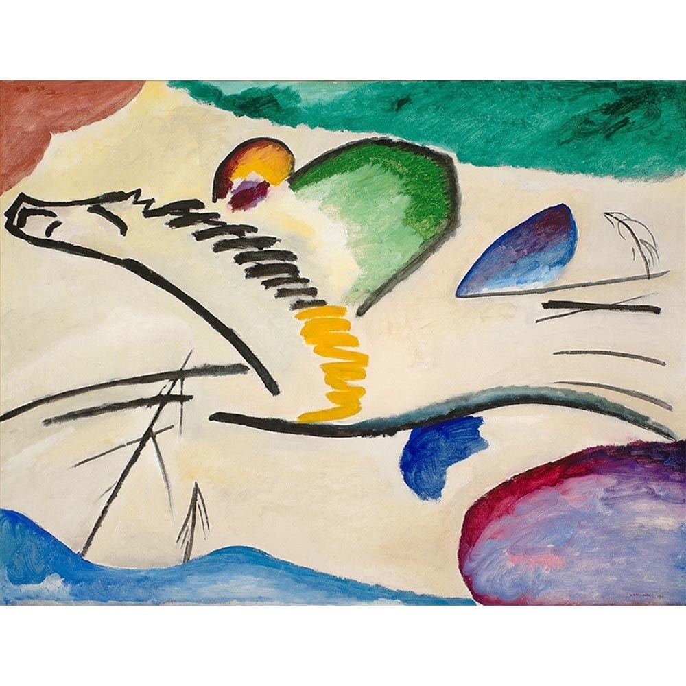 騎士（叙情的な） 【8号】 テオ・ファン・ドゥースブルフ 【 額縁が選べる 額入り 複製画 絵画 】