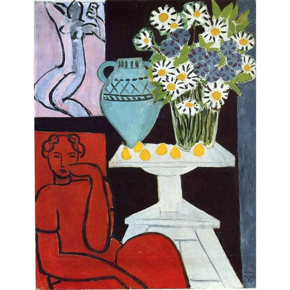 デイジーの花 【8号】 アンリ・マティス 【 額縁が選べる 額入り 複製画 絵画 】