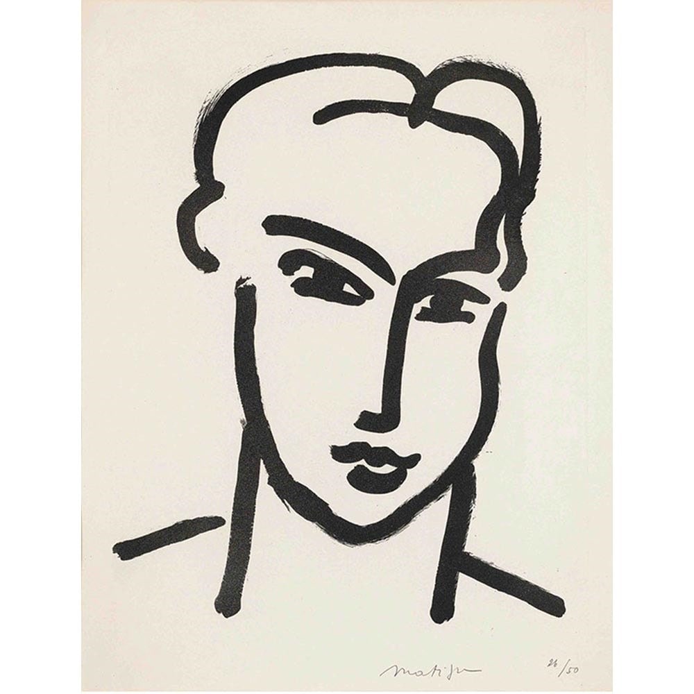 カティア 【8号】 アンリ・マティス 【 額縁が選べる 額入り 複製画 絵画 】