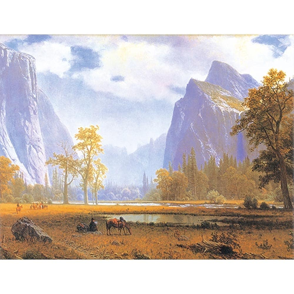 ヨセミテ渓谷 【8号】 アルバート・ビアスタット 【 額縁が選べる 額入り 複製画 絵画 】