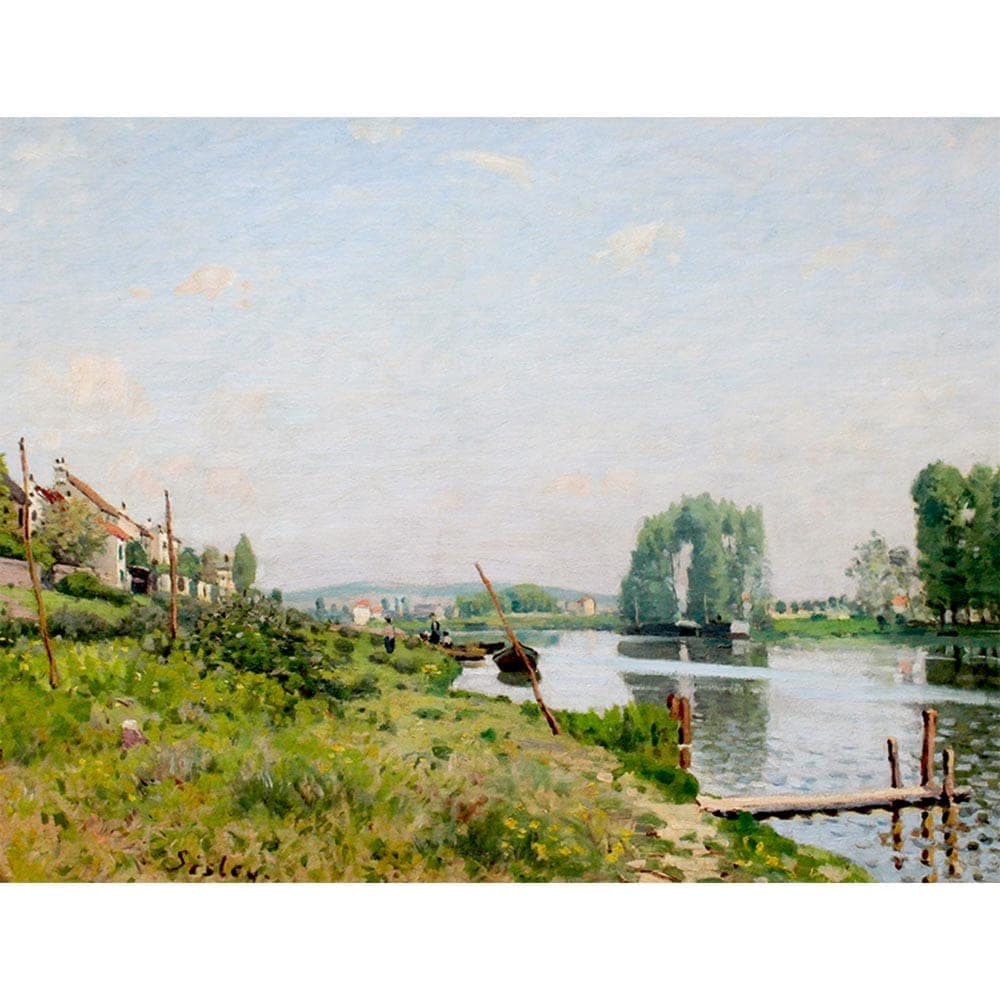 サンドニ島 【8号】 シスレー 【 額縁が選べる 額入り 複製画 絵画 】