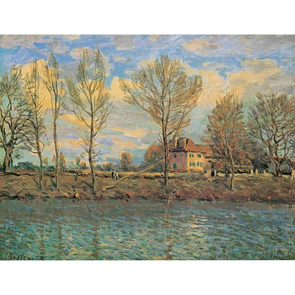 グランザット島 【8号】 シスレー 【 額縁が選べる 額入り 複製画 絵画 】