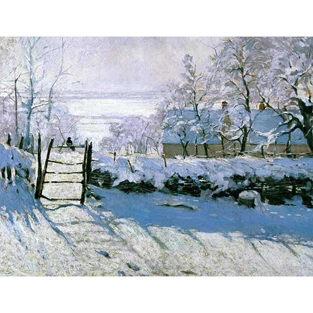 かささぎ 【8号】 クロード・モネ 【 額縁が選べる 額入り 複製画 絵画 】