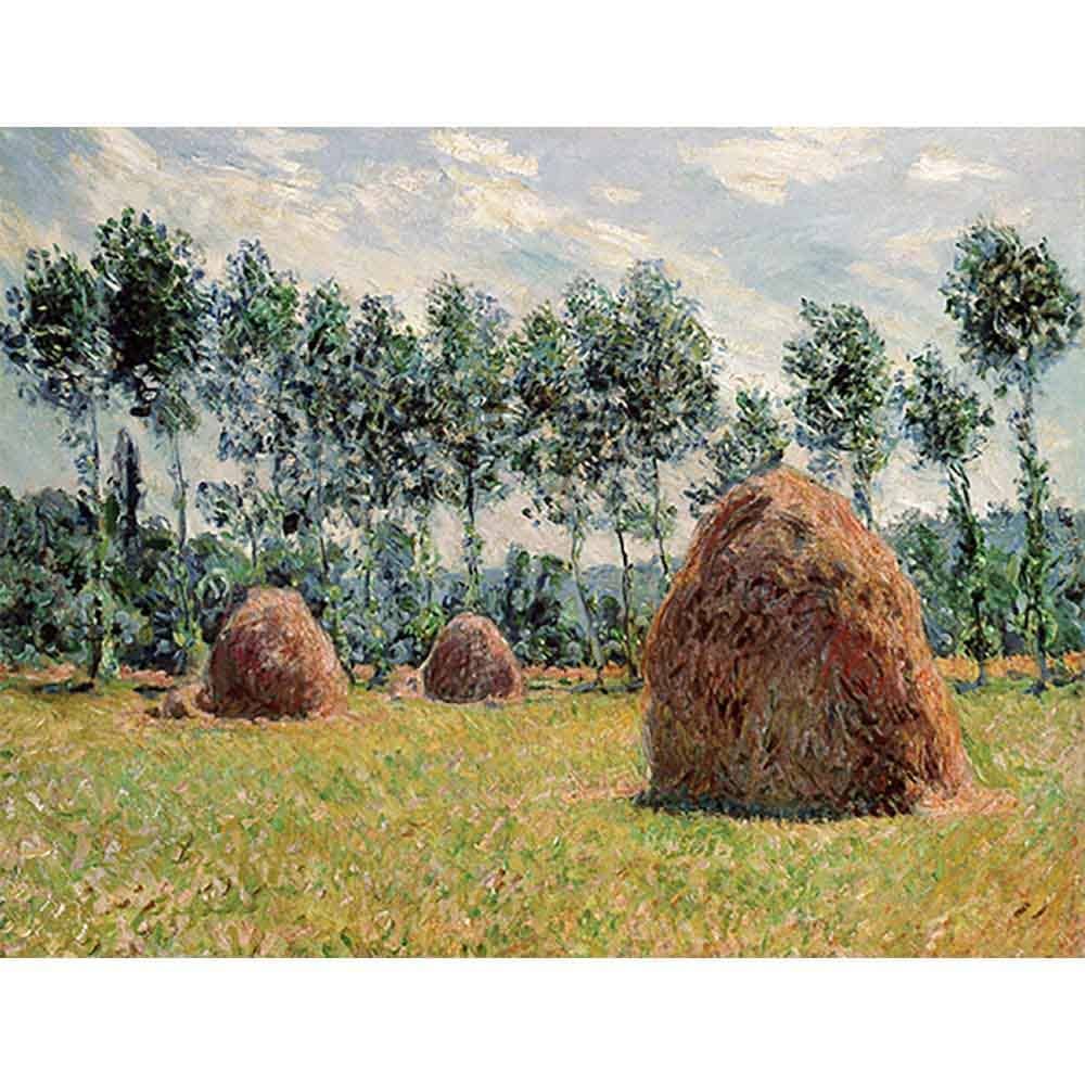 ジヴェルニーの積みわら 【8号】 クロード・モネ 【 額縁が選べる 額入り 複製画 絵画 】
