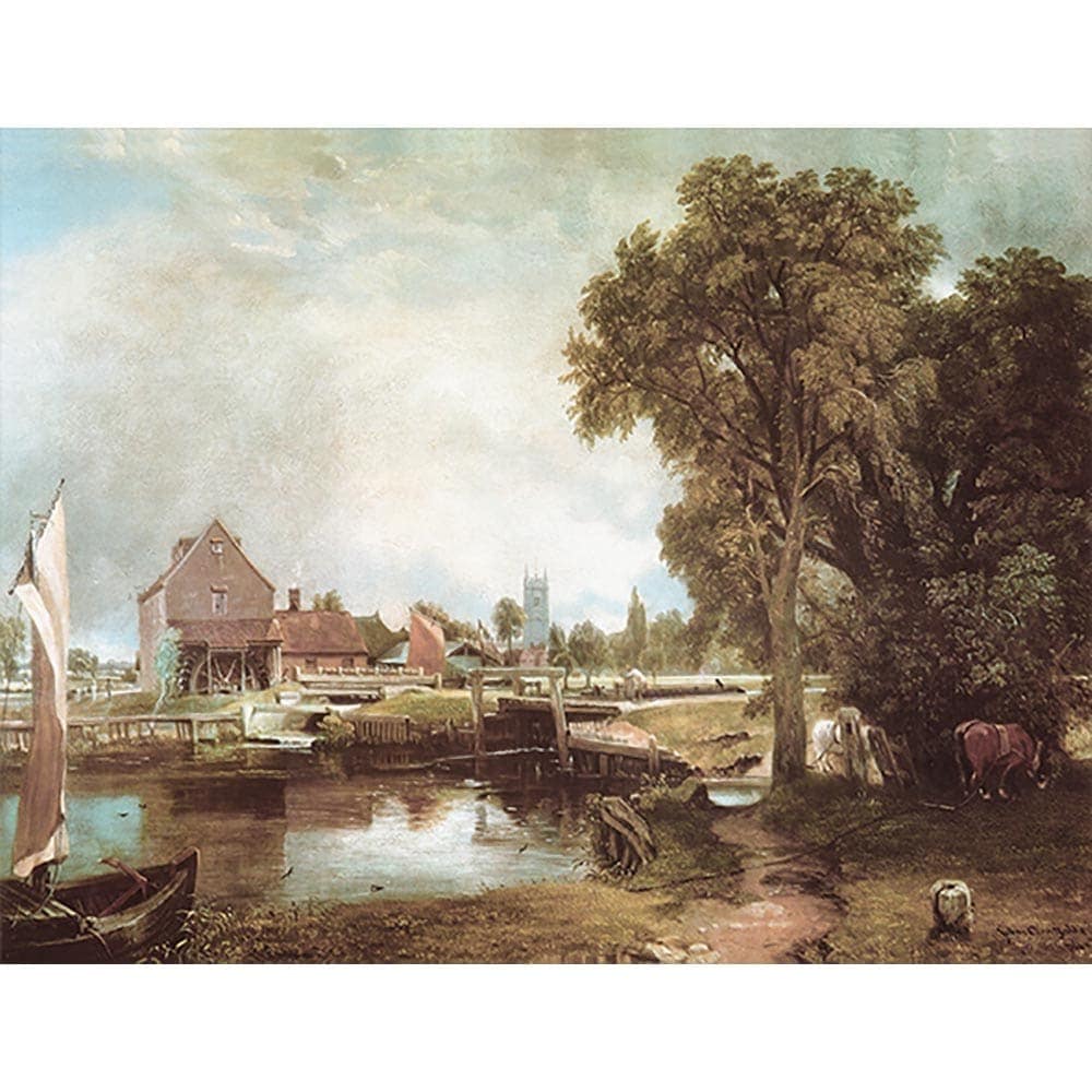 デダムの水門と水車場 【8号】 ジョン・コンスタブル 【 額縁が選べる