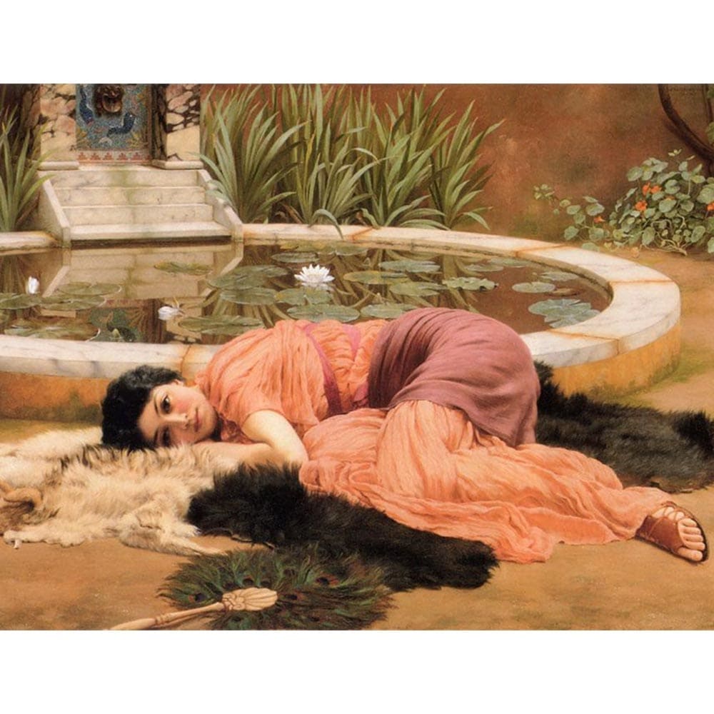 Dolce Far Niente 【8号】 ジョン・ウィリアム・ゴッドワード 【 額縁が選べる 額入り 複製画 絵画 】