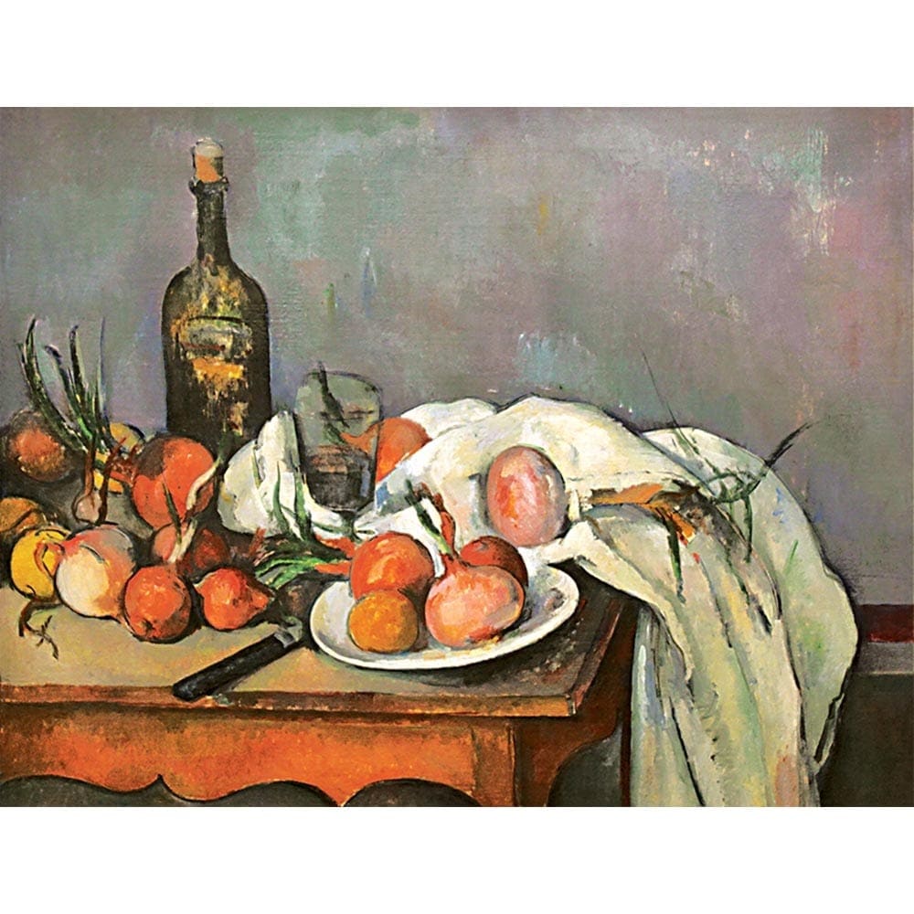 タマネギのある静物 【8号】 ポール・セザンヌ 【 額縁が選べる 額入り 複製画 絵画 】
