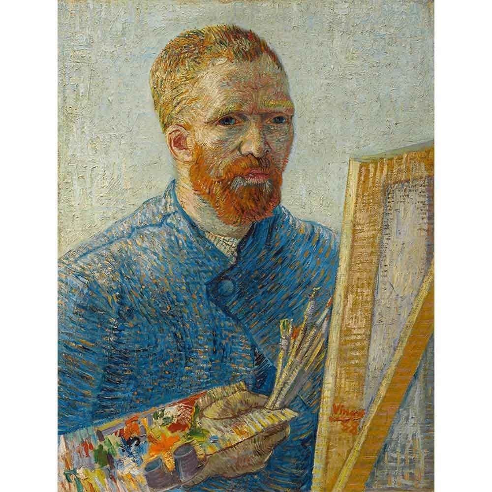 イーゼル前の自画像 【8号】 フィンセント・ファン・ゴッホ 【 額縁が選べる 額入り 複製画 絵画 】