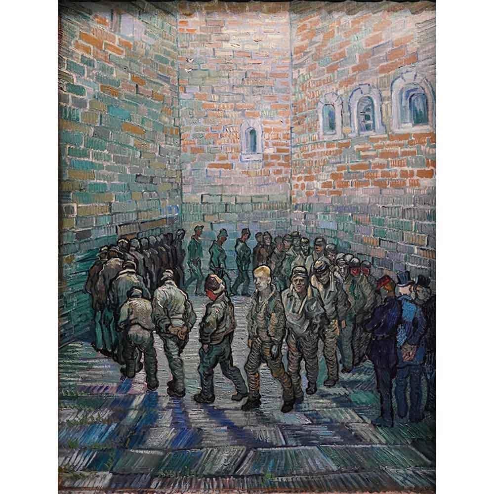 囚人の運動 【8号】 フィンセント・ファン・ゴッホ 【 額縁が選べる 額入り 複製画 絵画 】