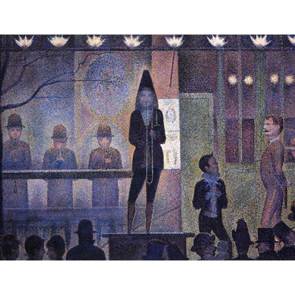 サーカスの客寄せ 【8号】 ジョルジュ・スーラ 【 額縁が選べる 額入り 複製画 絵画 】