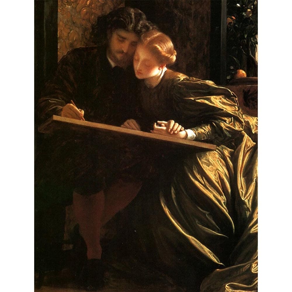 画家の蜜月 【8号】 フレデリック・レイトン 【 額縁が選べる 額入り 複製画 絵画 】