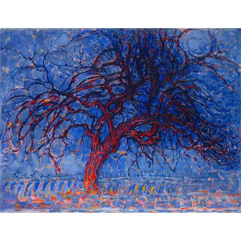 赤い木 【10号】 ピート・モンドリアン 【 額縁が選べる 額入り 複製画 絵画 】