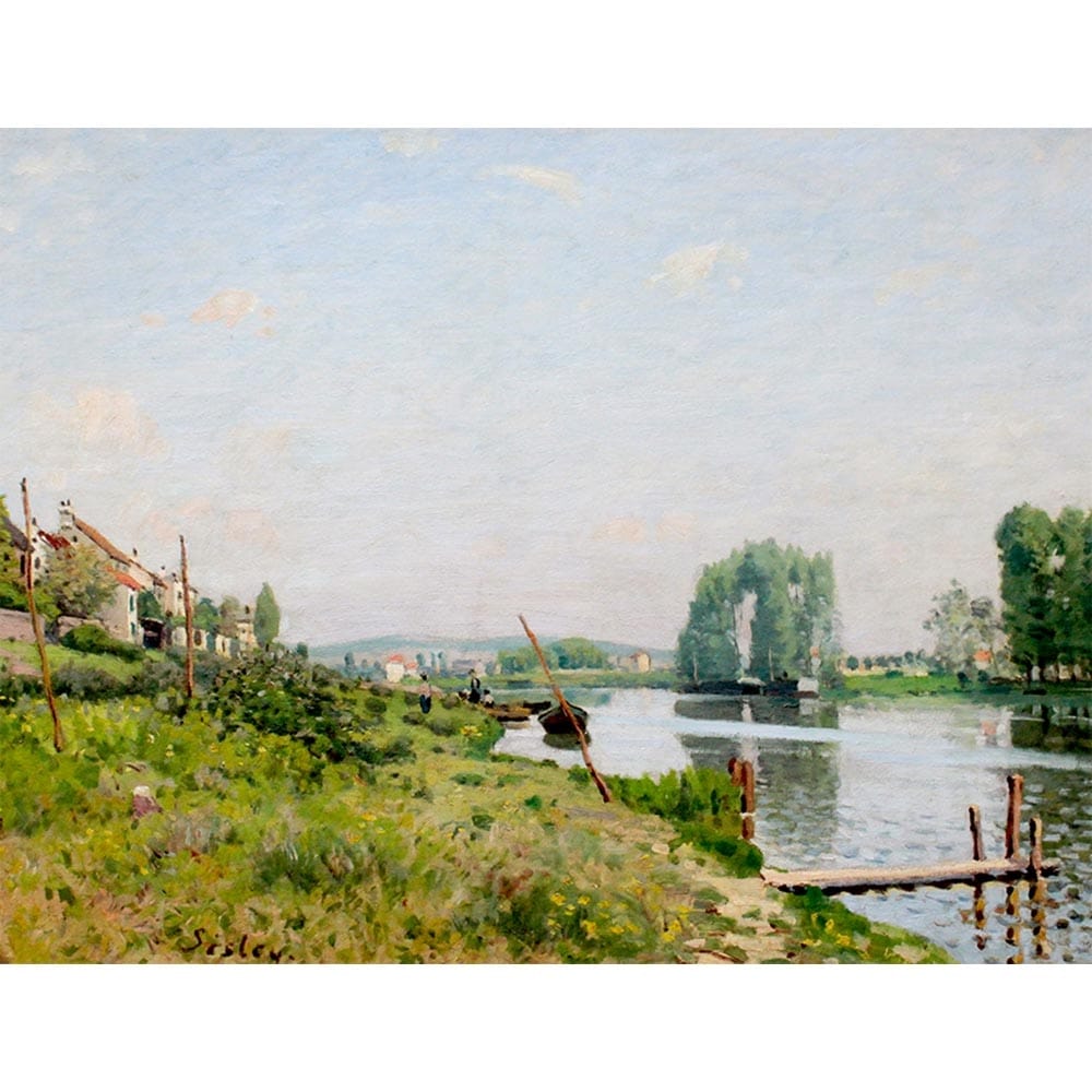 サンドニ島 【10号】 シスレー 【 額縁が選べる 額入り 複製画 絵画 】