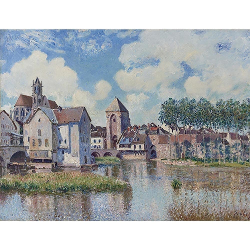 モレ＝シュル＝ロワンの風景　モレ・シュル・ロワン 【10号】 シスレー 【 額縁が選べる 額入り 複製画 絵画 】