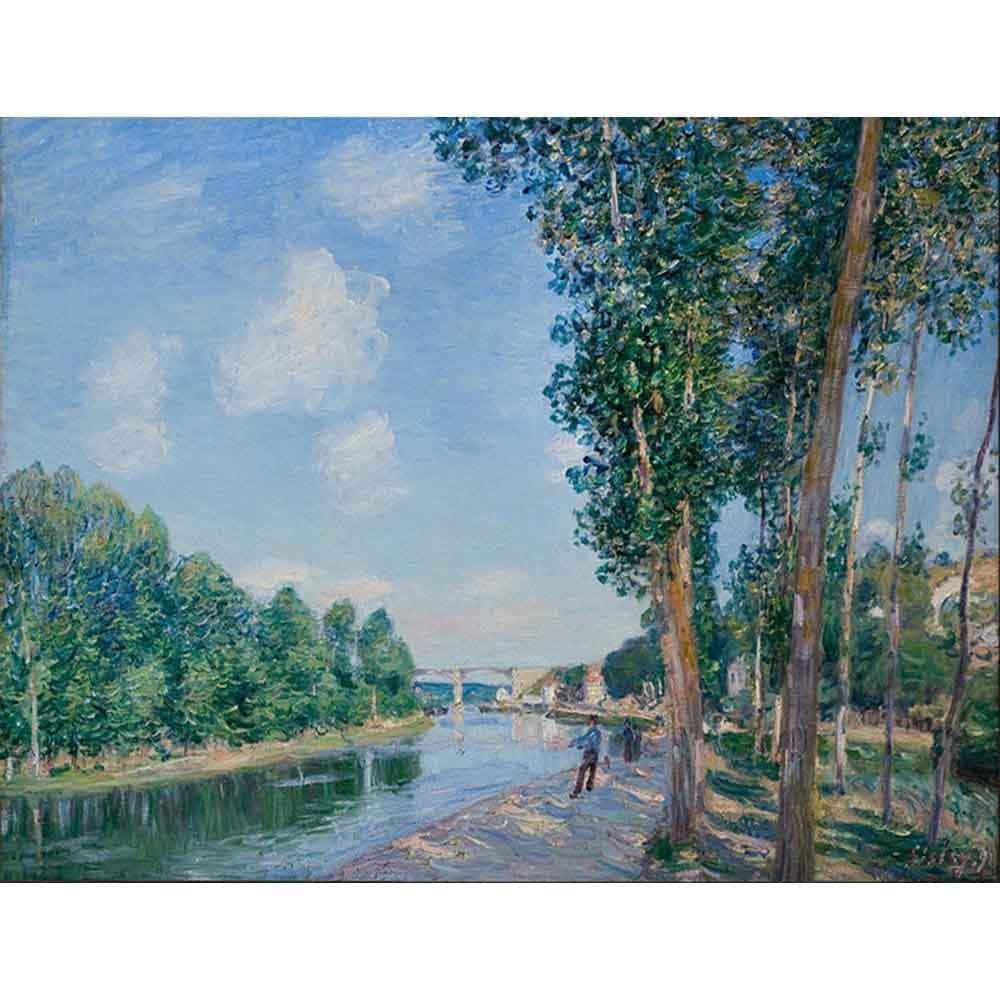 サン=マメス六月の朝 【10号】 シスレー 【 額縁が選べる 額入り 複製画 絵画 】