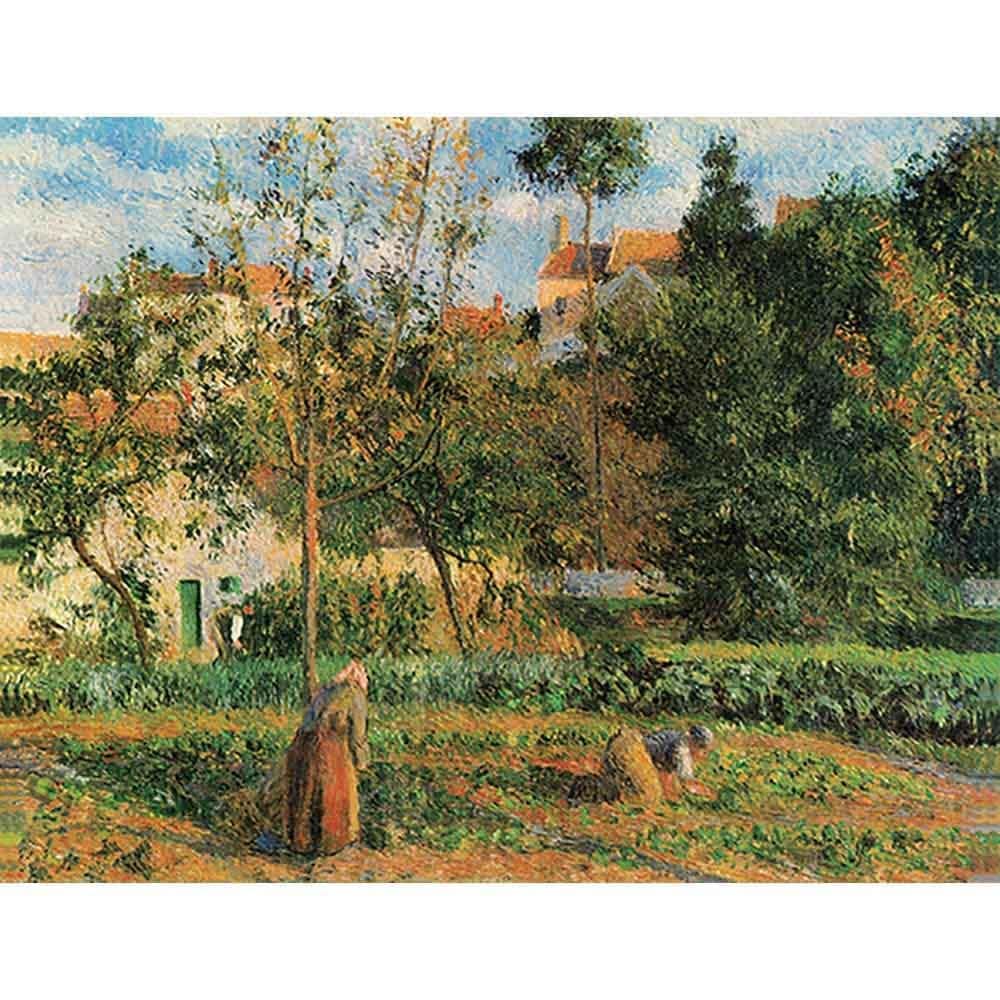 エルミタージュの菜園 【10号】 カミーユ・ピサロ 【 額縁が選べる 額入り 複製画 絵画 】