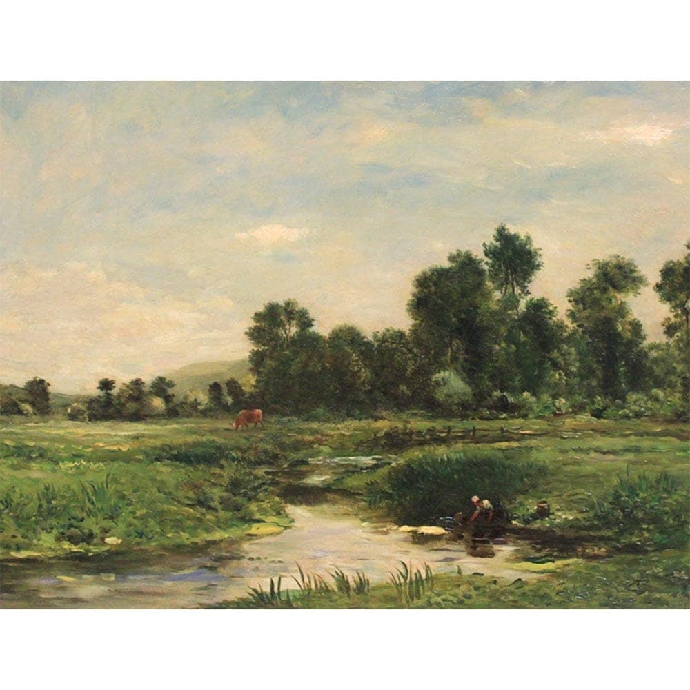 アーチ型渓谷 【10号】 シャルル＝フランソワ・ドービニー 【 額縁が選べる 額入り 複製画 絵画 】