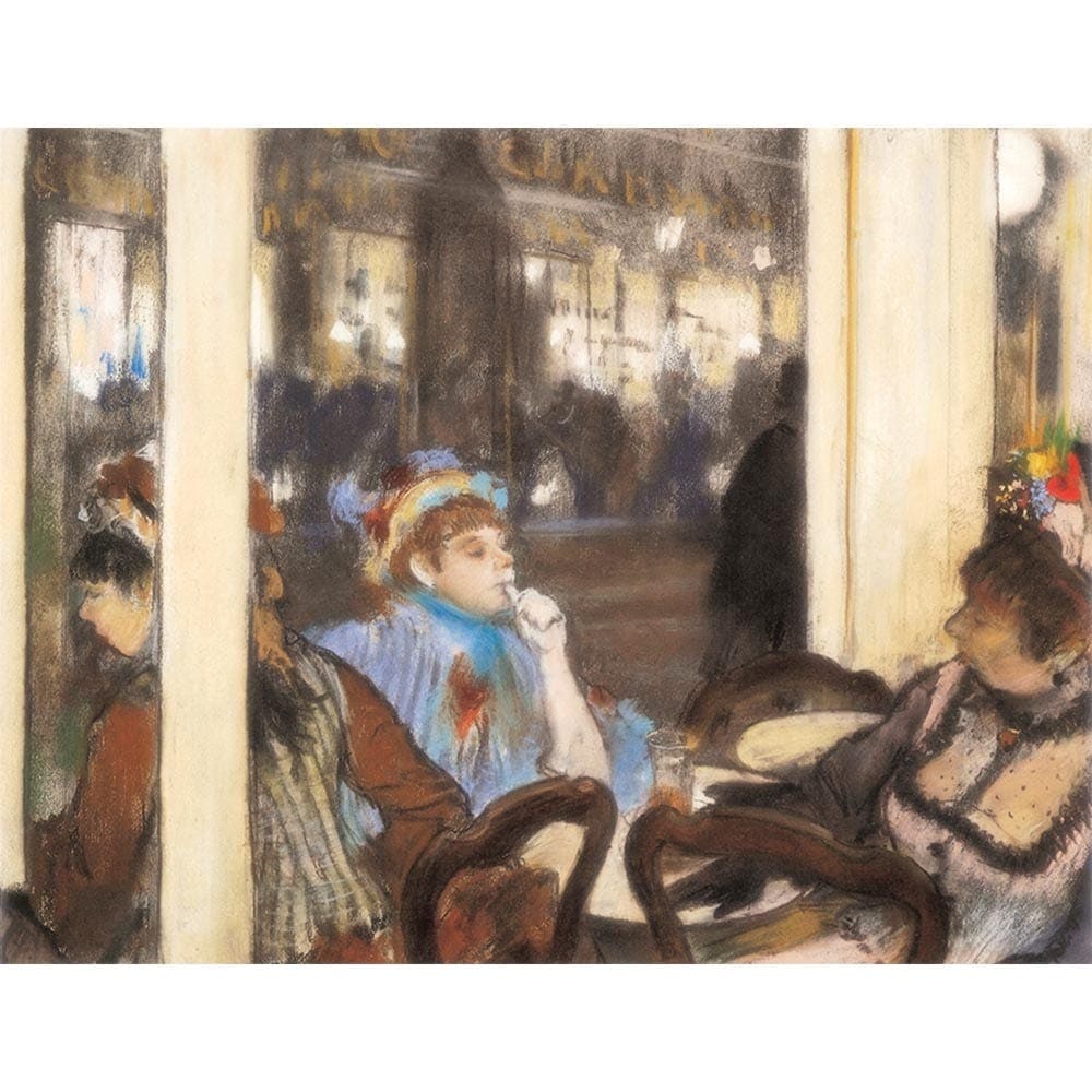 カフェテラスの女性達 【10号】 エドガー・ドガ 【 額縁が選べる 額入り 複製画 絵画 】