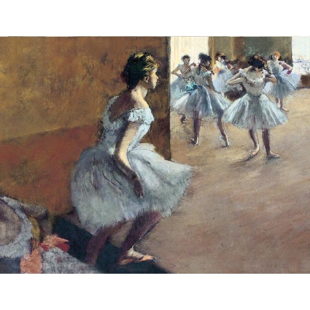 階段を登るダンサー 【10号】 エドガー・ドガ 【 額縁が選べる 額入り 複製画 絵画 】