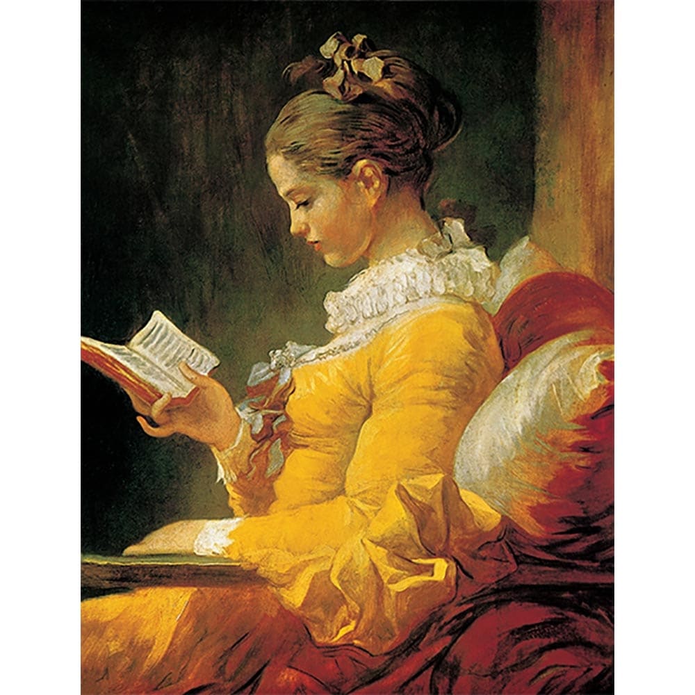 本を読む少女 【10号】 ジャン・オノレ・フラゴナール 【 額縁が選べる