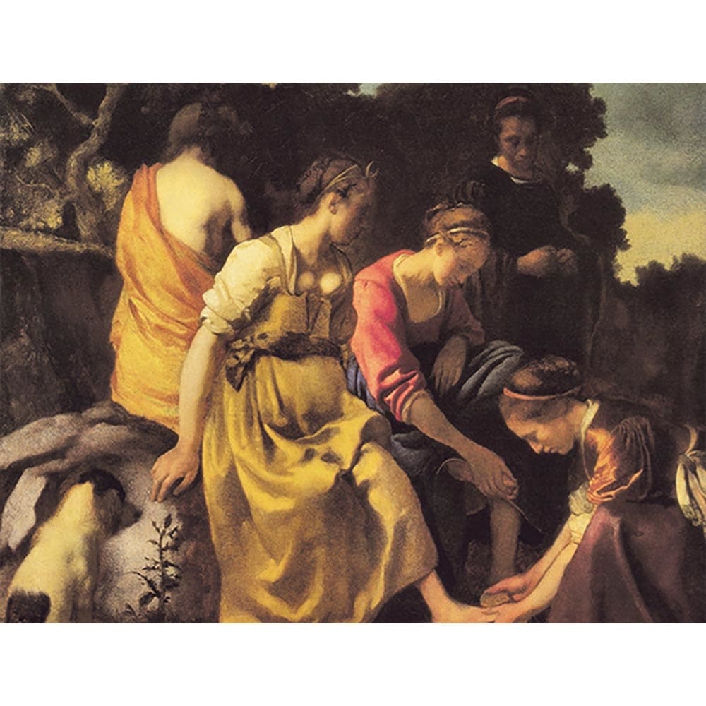 ダイアナとニンフ 【10号】 ヨハネス・フェルメール 【 額縁が選べる 額入り 複製画 絵画 】