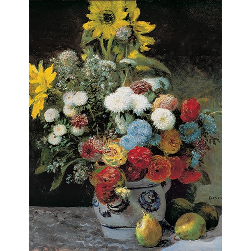 ルノワール 花瓶の花　印刷画　金　額縁　フレーム　絵画　アート ルノワール 花瓶の花 印刷画 金 額縁 フレーム 絵画 アート