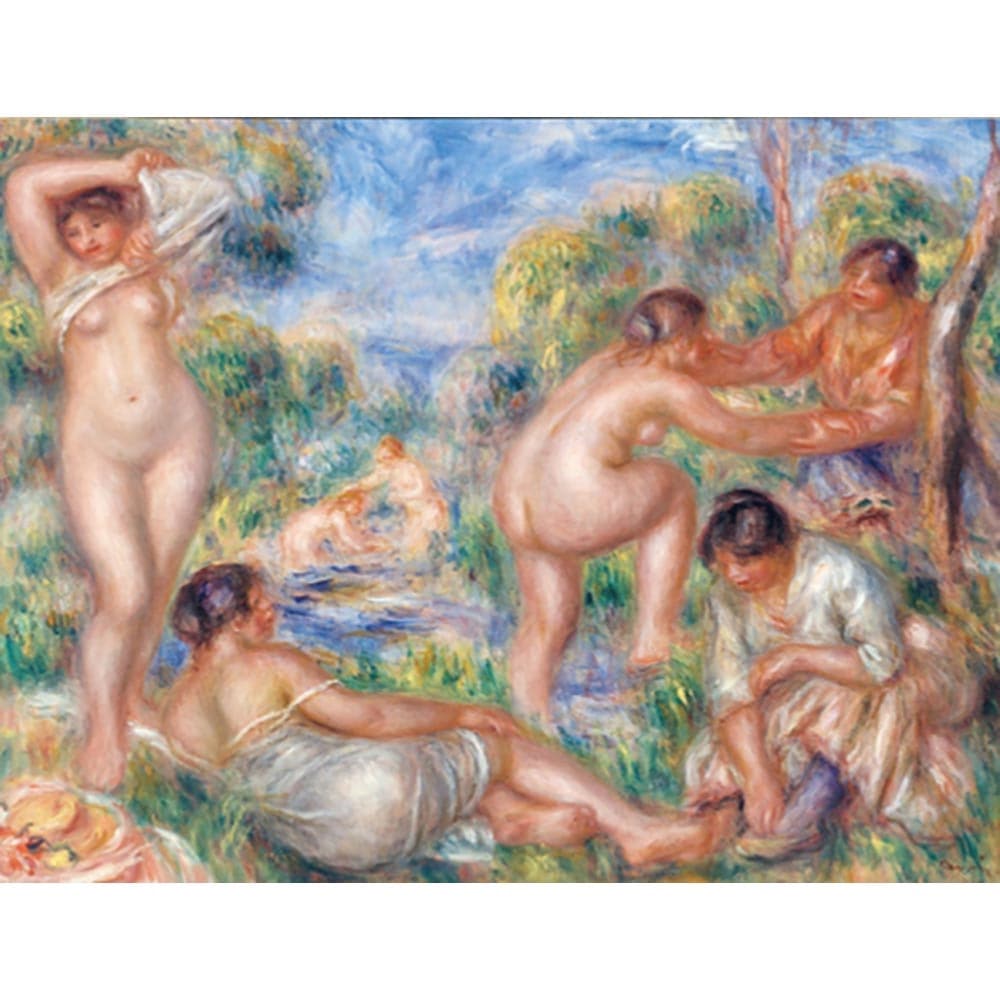 三人の浴女たち 【10号】 ピエール＝オーギュスト・ルノワール 【 額縁が選べる 額入り 複製画 絵画 】