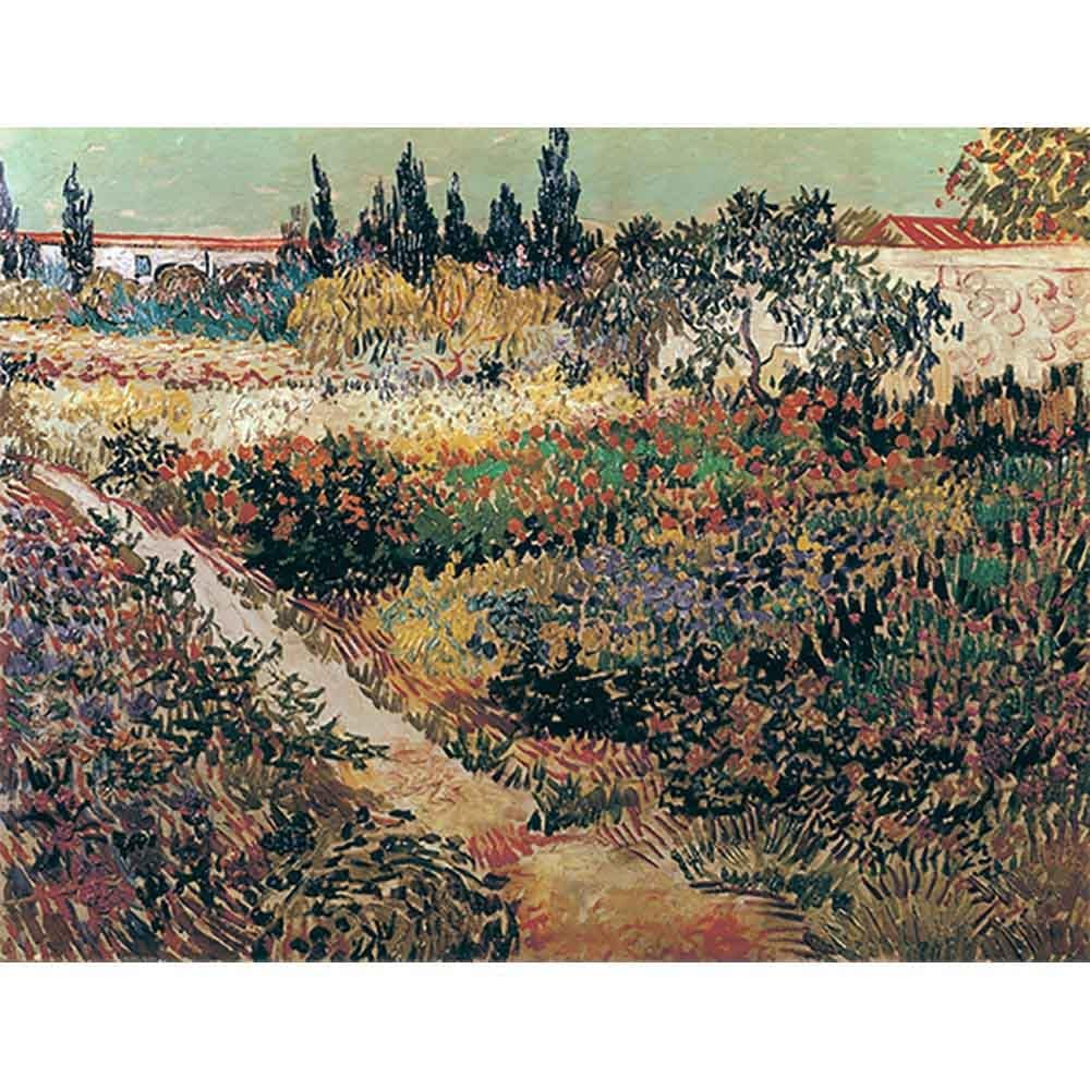 花咲く庭と小道 【10号】 フィンセント・ファン・ゴッホ 【 額縁が選べる 額入り 複製画 絵画 】
