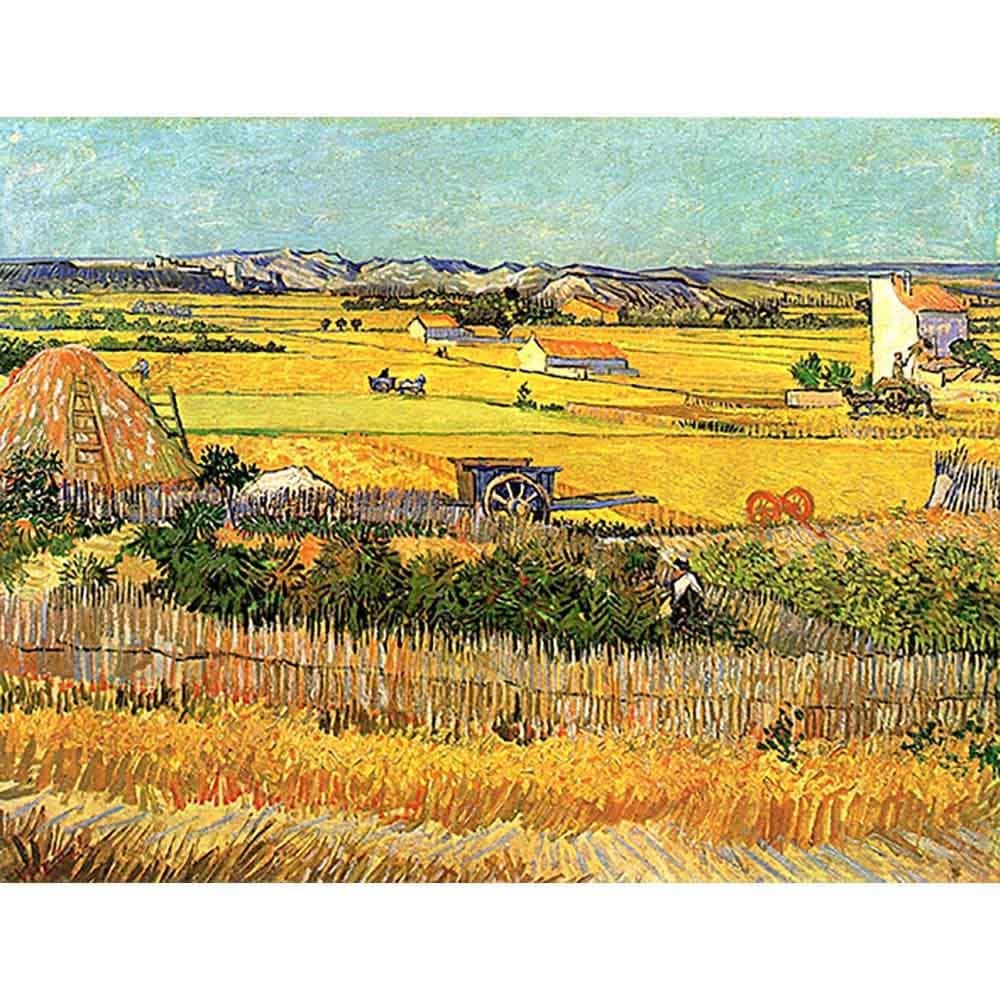 【sato】ゴッホ「収穫」絵画 油絵 複製画　額付き 収穫 【10号】 フィンセント・ファン・ゴッホ 【 額縁が選べる