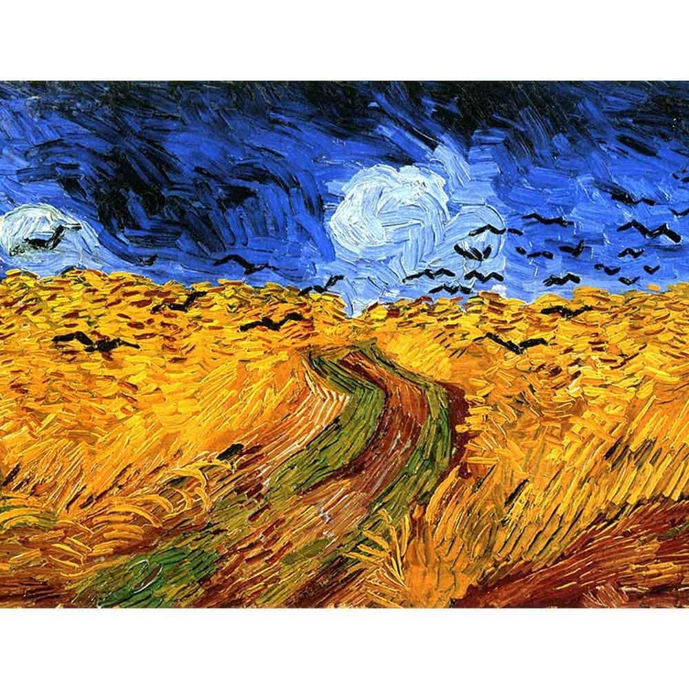 ヴィンセント・ヴァン・ゴッホ、山間の穀物畑と木、画集画、新品額装付 Amazon.co.jp: 絵画 10 枚 小麦畑 ヴィンセント ファン ゴッホ