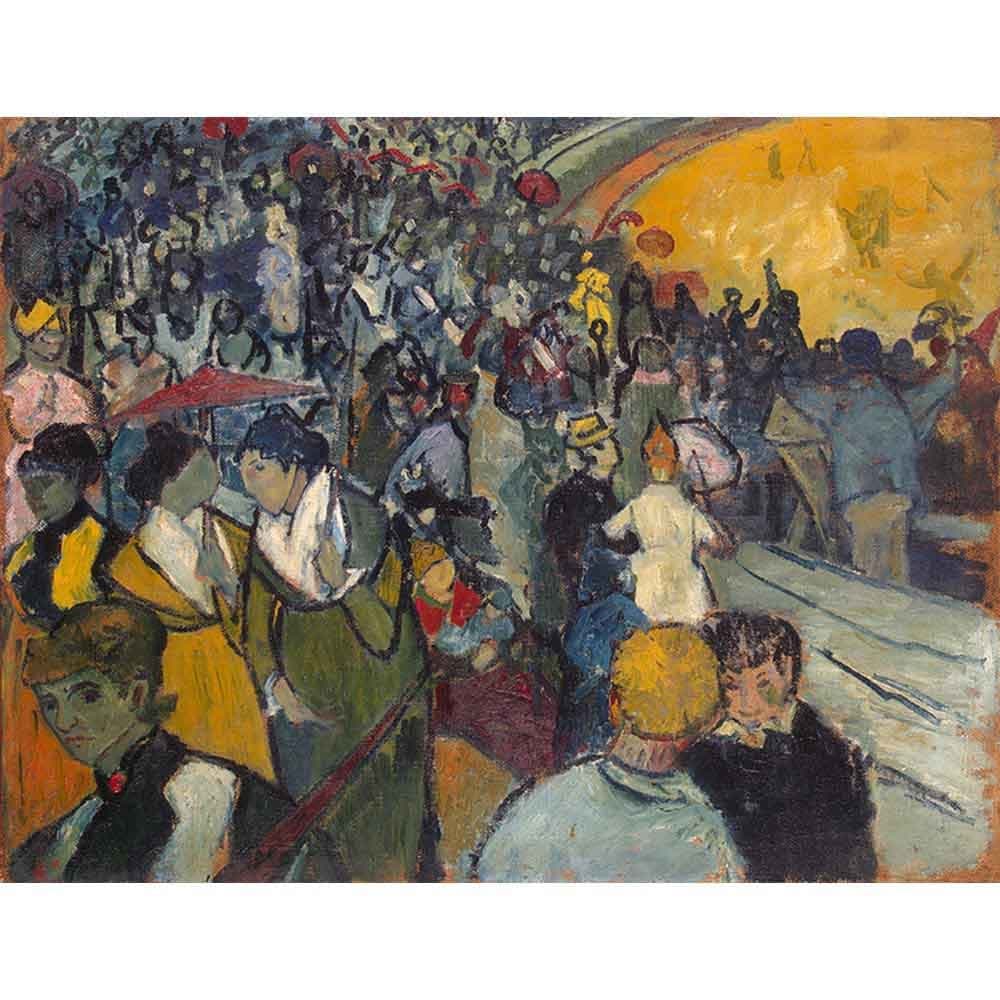 アールスタジアムの観客 【10号】 フィンセント・ファン・ゴッホ 【 額縁が選べる 額入り 複製画 絵画 】