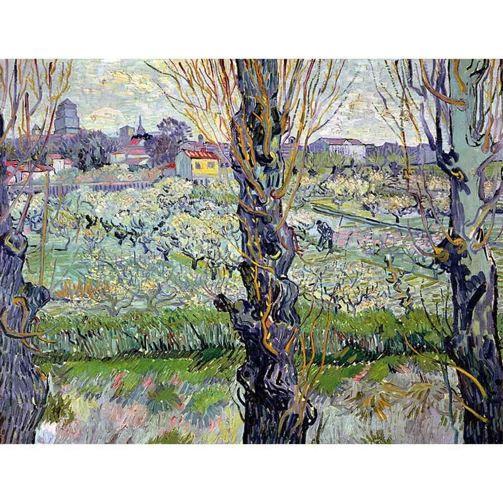 アルルの見える花咲く果樹園 【10号】 フィンセント・ファン・ゴッホ