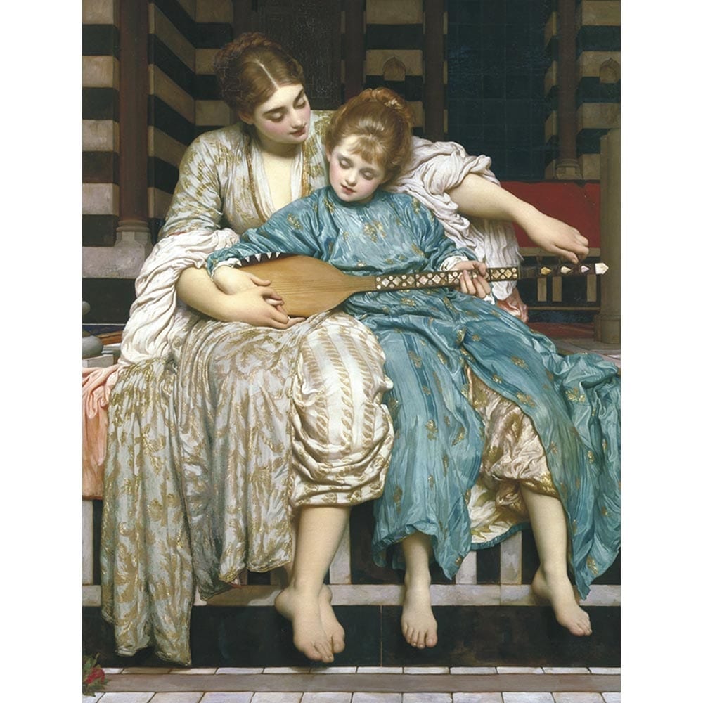 音楽のおけいこ 【10号】 フレデリック・レイトン 【 額縁が選べる 額