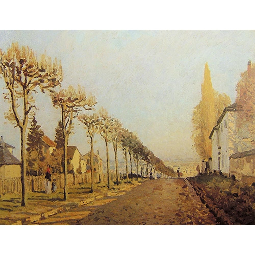 マシンの道、ルーヴシエンヌ 【15号】 シスレー 【 額縁が選べる 額入り 複製画 絵画 】