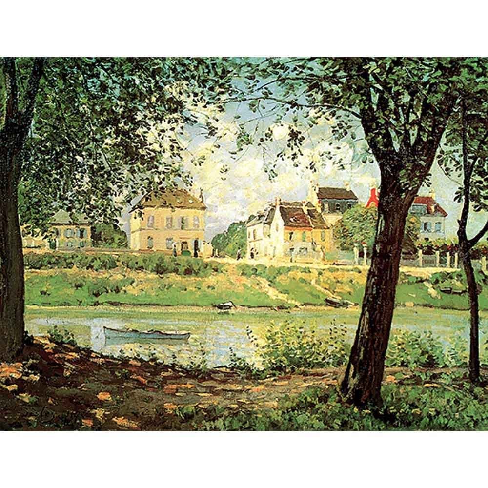 セーヌのほとり 【15号】 シスレー 【 額縁が選べる 額入り 複製画 絵画 】