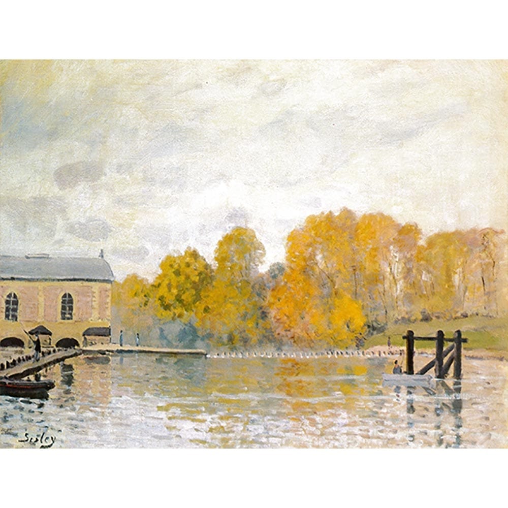 マルリーの羊飼い 【15号】 シスレー 【 額縁が選べる 額入り 複製画 絵画 】