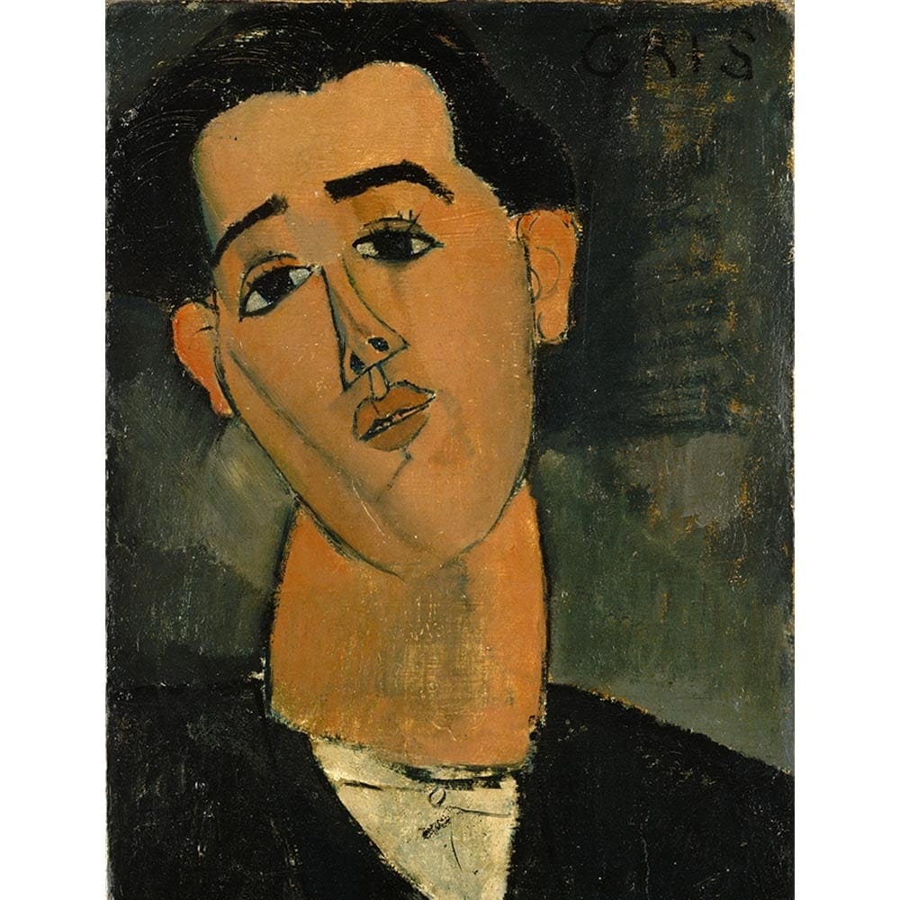 フアンギリシャの肖像 【15号】 アメデオ・モディリアーニ 【 額縁が選べる 額入り 複製画 絵画 】