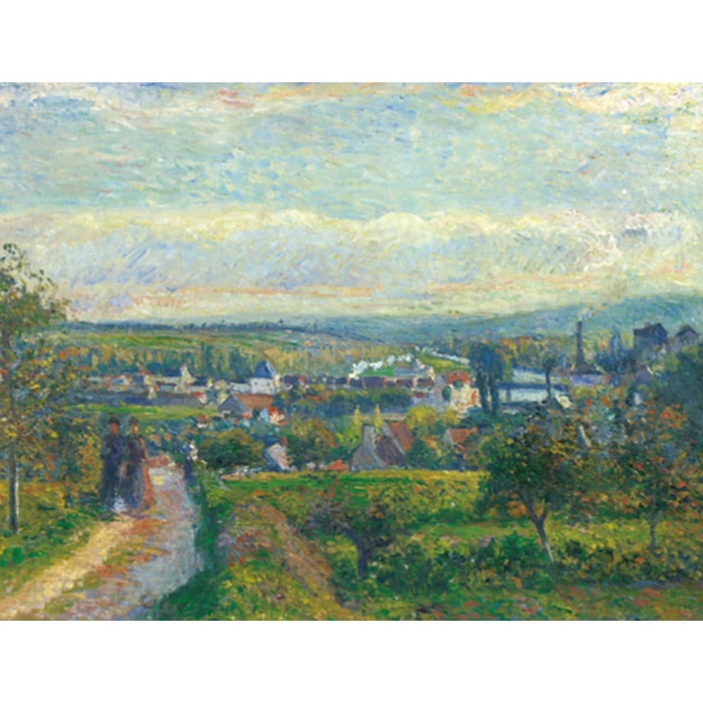 サントゥアンロモンの眺望 【15号】 カミーユ・ピサロ 【 額縁が選べる 額入り 複製画 絵画 】