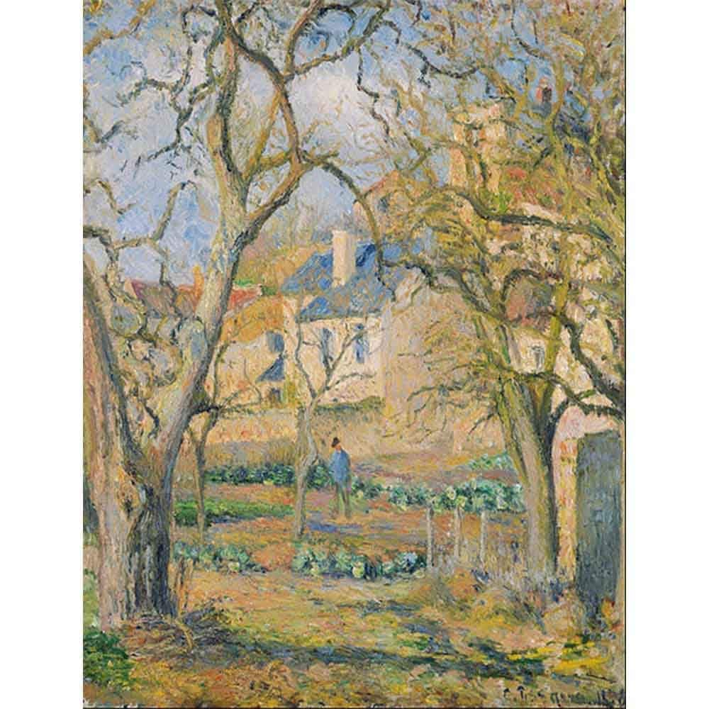 菜園  【15号】 カミーユ・ピサロ 【 額縁が選べる 額入り 複製画 絵画 】