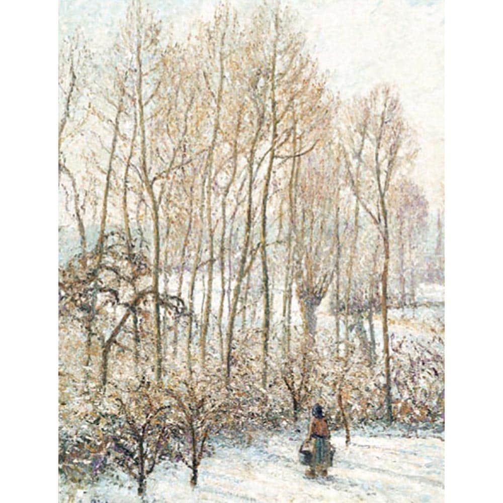 雪に映える朝陽 【15号】 カミーユ・ピサロ 【 額縁が選べる 額入り 複製画 絵画 】
