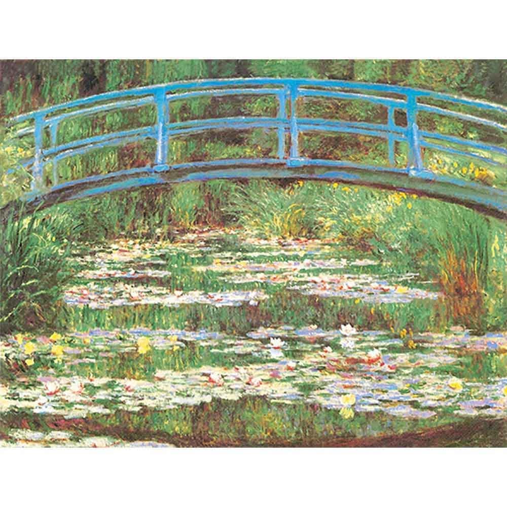 クロード・モネ、「日本の橋」、希少な画集より、新品高級額・額装付 クロード・モネ 「ジヴェルニーの日本の橋と睡蓮の池 1899年