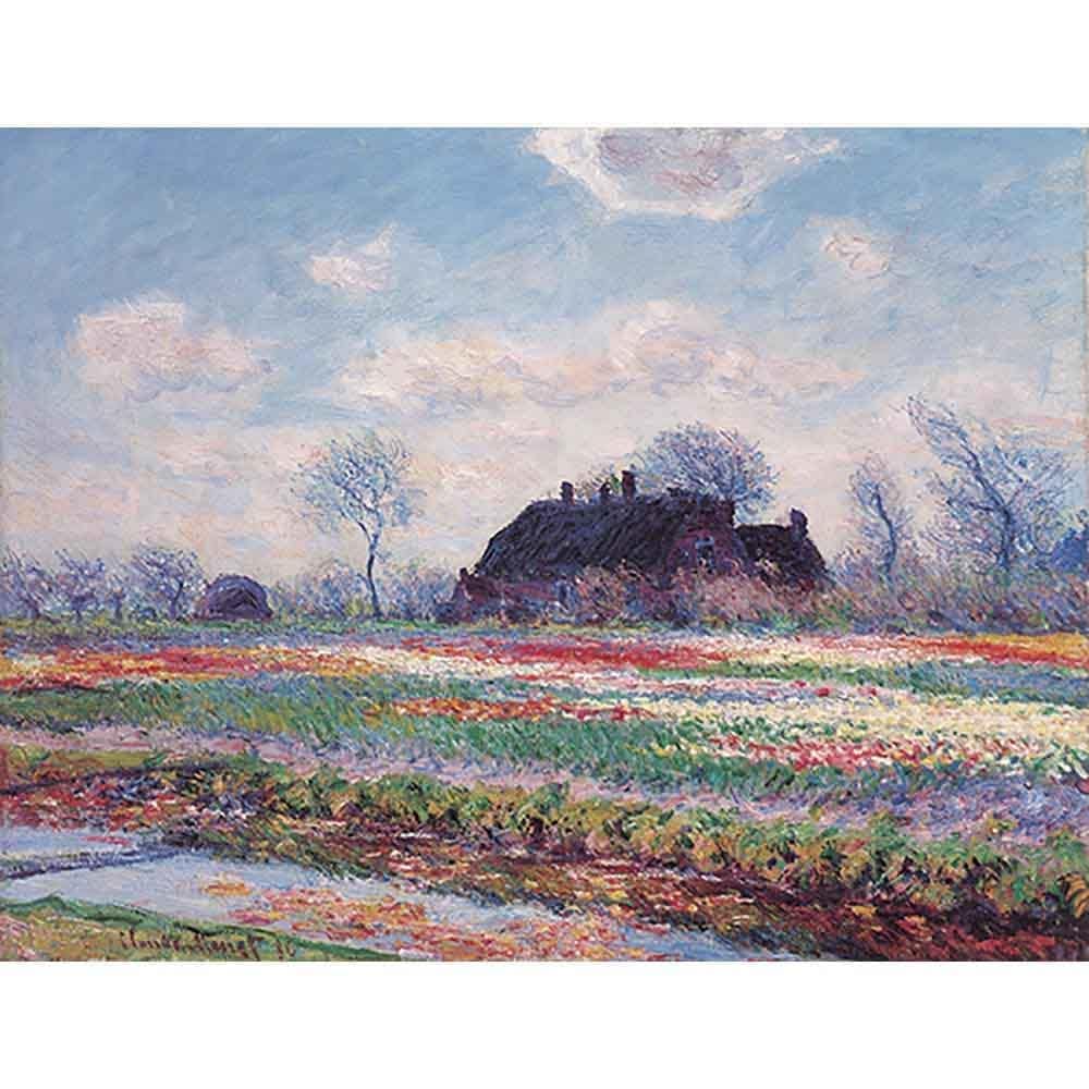 サッセンハイムのチューリップの花畑 【15号】 クロード・モネ 【 額縁が選べる 額入り 複製画 絵画 】