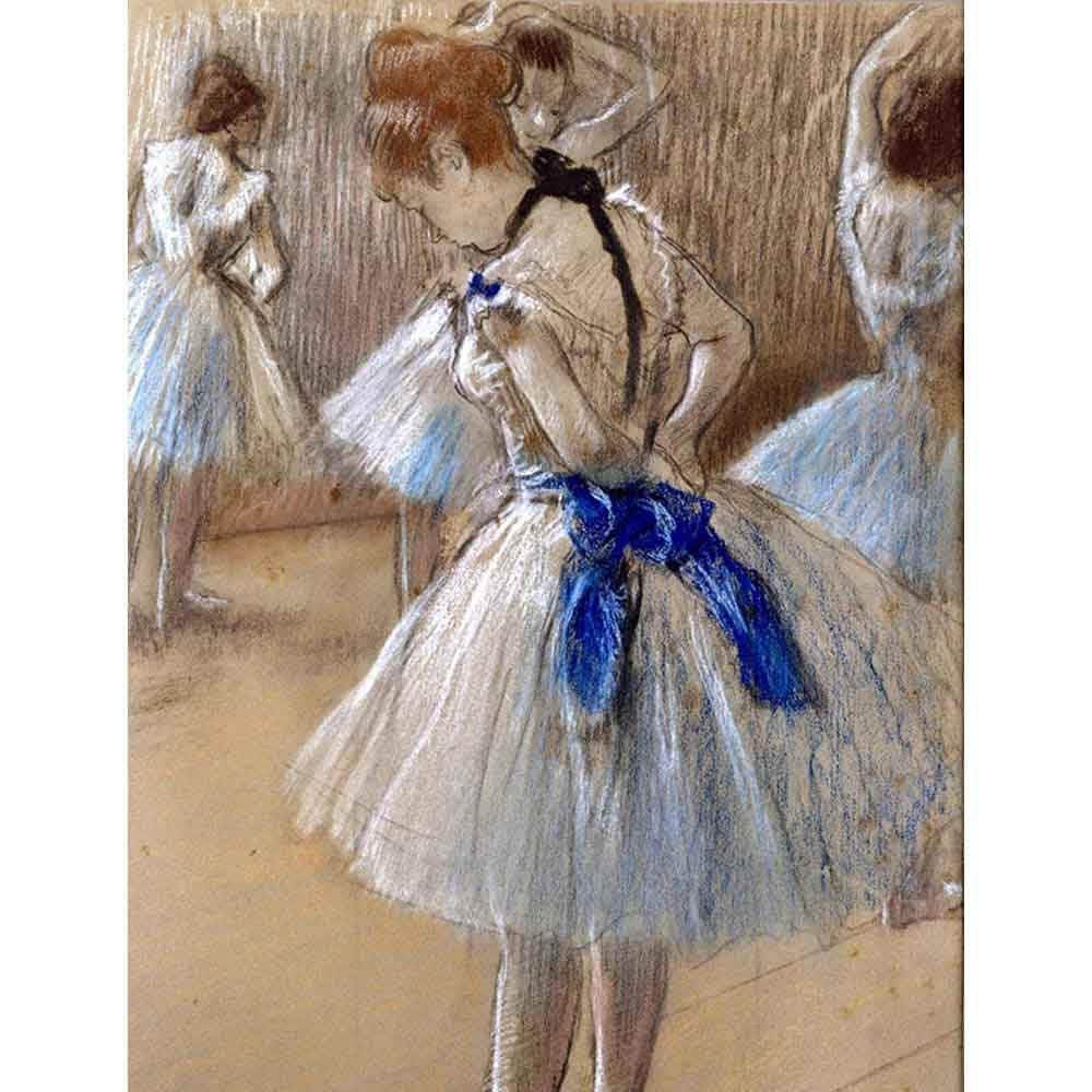青いリボン 【15号】 エドガー・ドガ 【 額縁が選べる 額入り 複製画 絵画 】