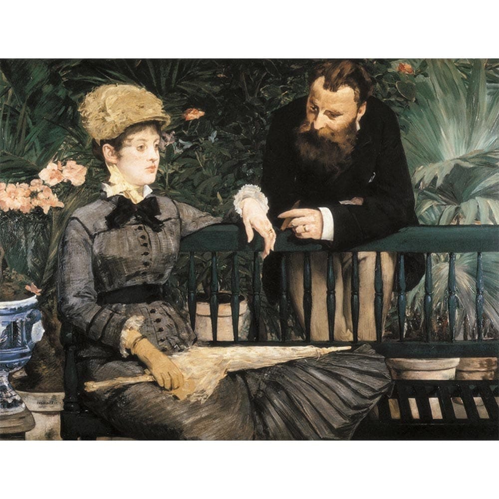 温室で 【15号】 エドゥアール・マネ 【 額縁が選べる 額入り 複製画 絵画 】