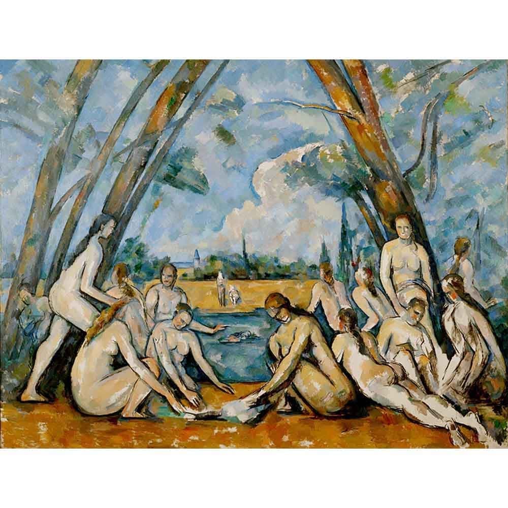 大水浴図 【15号】 ポール・セザンヌ 【 額縁が選べる 額入り 複製画 絵画 】