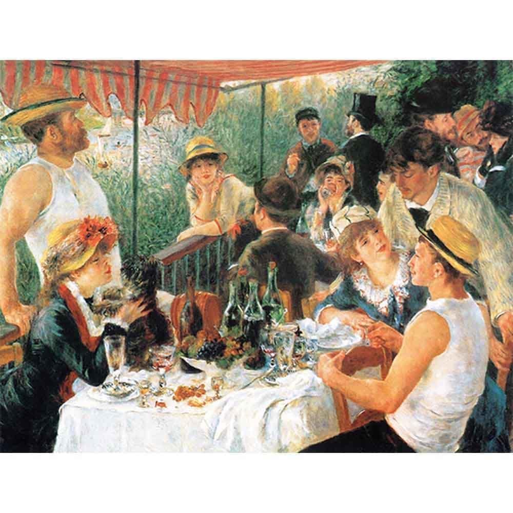 舟遊びをする人々の昼食 【15号】 ピエール＝オーギュスト・ルノワール 【 額縁が選べる 額入り 複製画 絵画 】
