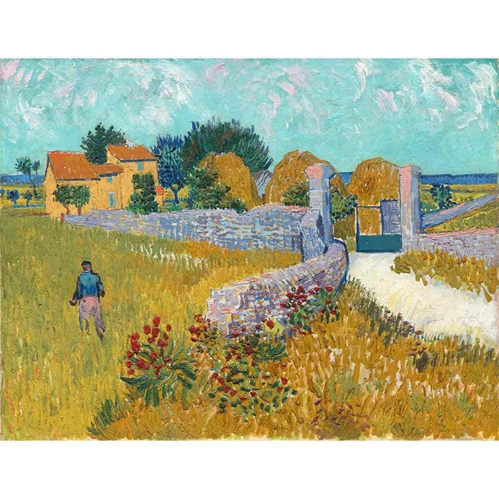 フィンセント・ファン・ゴッホ 油彩画　プロヴァンスの夜の田舎道　ミニ複製画 フィンセント・ファン・ゴッホ 油彩画 プロヴァンスの夜の田舎道