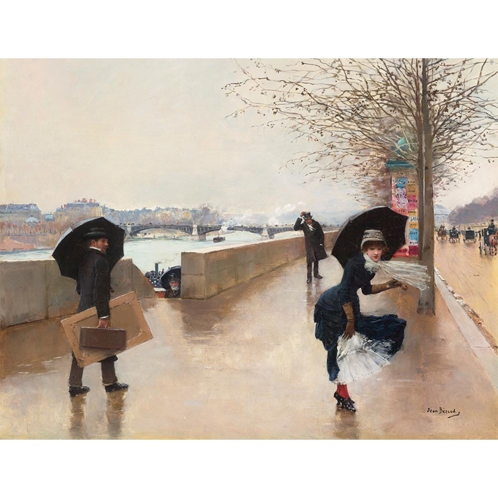 風 【20号】 ジャン・ベロー 【 額縁が選べる 額入り 複製画 絵画 】