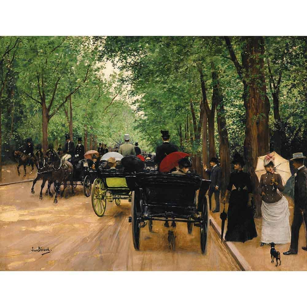 ブローニュの森 【20号】 ジャン・ベロー 【 額縁が選べる 額入り 複製画 絵画 】